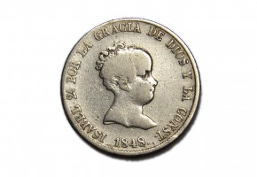ISABEL II 1848, 4 Reales, Madrid