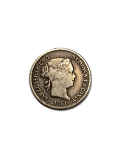 ISABEL II 1861, 1 Real, Madrid