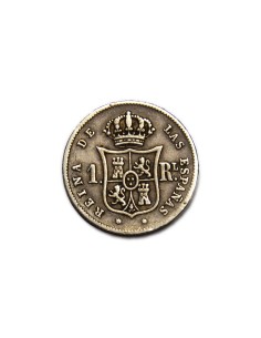 ISABEL II 1861, 1 Real, Madrid 2