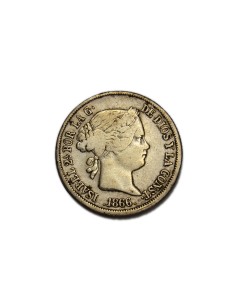 ISABEL II 1866, 40 Céntimos de Escudo, Madrid