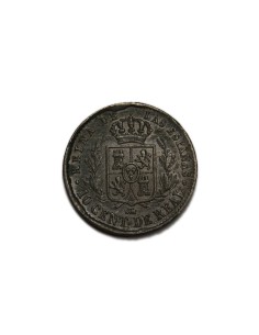 ISABEL II 1856,10 Céntimos de Real,Segovia 2