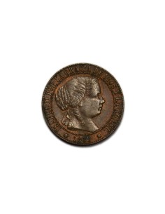 ISABEL II 1868 1 Céntimo de Escudo, Barcelona