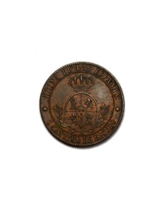 ISABEL II 1868 1 Céntimo de Escudo, Barcelona 2