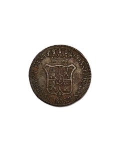 ISABEL II 1838 6 Cuartos, Barcelona