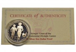 ESTADOS UNIDOS 1995 P, 1 DOLLAR, BLIND RUNNER