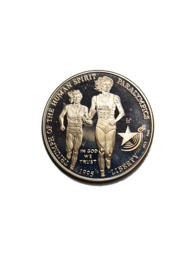 ESTADOS UNIDOS 1995 P, 1 DOLLAR, BLIND RUNNER