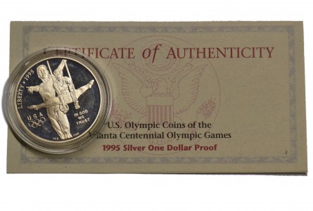 ESTADOS UNIDOS 1995 P, 1 DOLLAR, GYMNAST