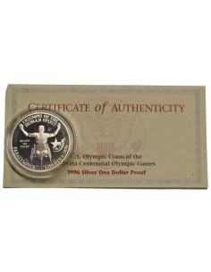 ESTADOS UNIDOS 1996 P, 1 DOLLAR, WHEEL ATHLETE