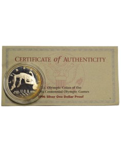 ESTADOS UNIDOS 1996 P, 1 DOLLAR, HIGH JUMP