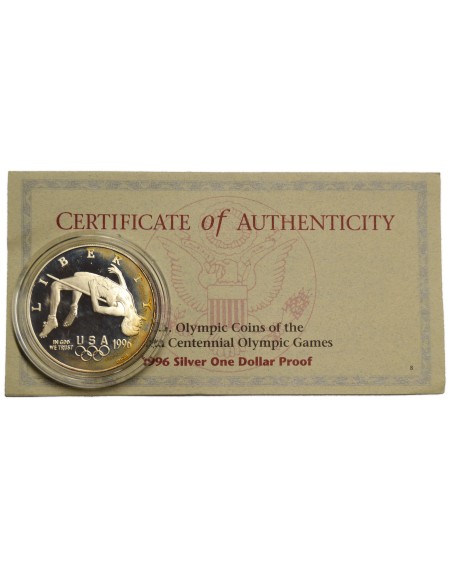 ESTADOS UNIDOS 1996 P, 1 DOLLAR, HIGH JUMP