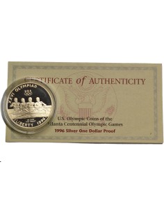 ESTADOS UNIDOS 1996 P, 1 DOLLAR, ROWING