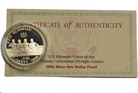 ESTADOS UNIDOS 1996 P, 1 DOLLAR, ROWING