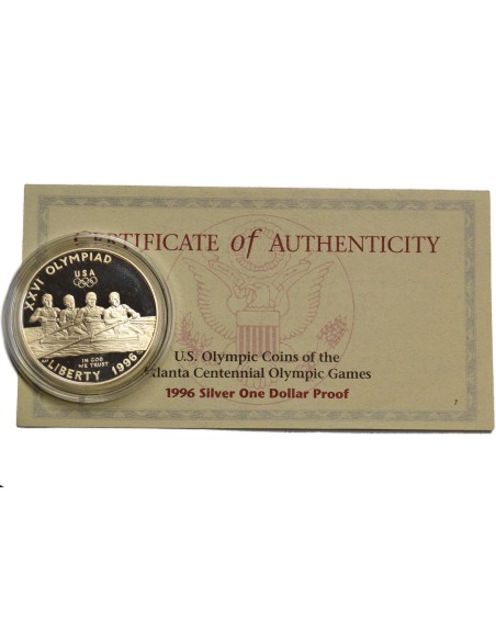 ESTADOS UNIDOS 1996 P, 1 DOLLAR, ROWING