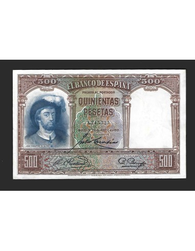 II REPÚBLICA ESPAÑOLA 500 PESETAS 1931