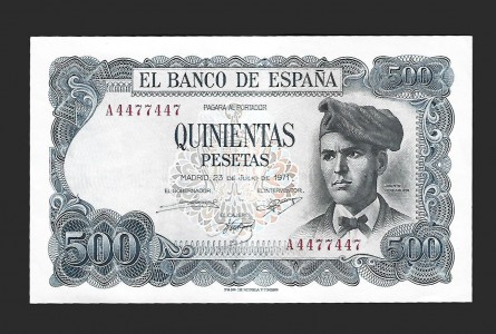 ESTADO ESPAÑOL 500 PESETAS SERIE A