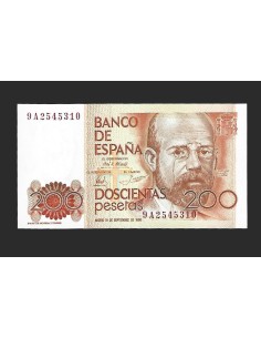 JUAN CARLOS I 200 PESETAS SERIE 9A