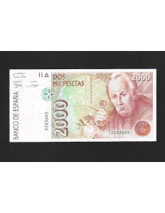 JUAN CARLOS I 2000 PESETAS 1992 SIN SERIE