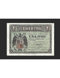ESTADO ESPAÑOL 1 PESETA 28-02-38 SERIE F
