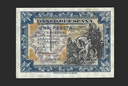 ESTADO ESPAÑOL 1 PESETA 01-06-40 SIN SERIE