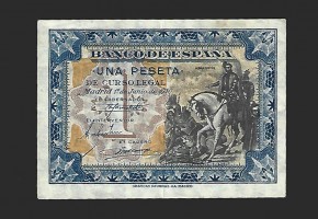 ESTADO ESPAÑOL 1 PESETA 01-06-40 SIN SERIE