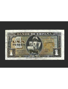 BILLETE ESTADO ESPAÑOL 1 PESETA 04-09-40 SERIE I