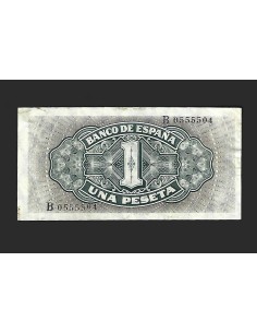 BILLETE ESTADO ESPAÑOL 1 PESETA 04-09-40 SERIE I 2