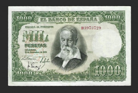 ESTADO ESPAÑOL 1000 PESETAS 1951 SERIE B