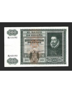 ESTADO ESPAÑOL 500 PESETAS 09-01-1940 SERIE A