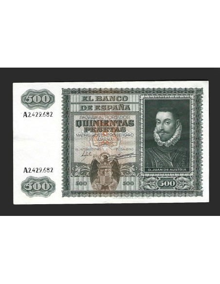 ESTADO ESPAÑOL 500 PESETAS 09-01-1940 SERIE A