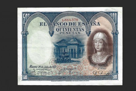 ALFONSO XIII, 500 Pesetas 24/07/1927