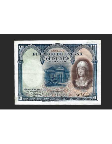ALFONSO XIII, 500 Pesetas 24/07/1927