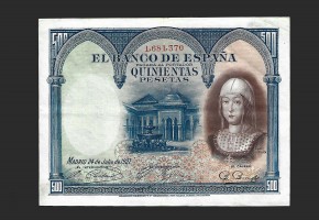 ALFONSO XIII, 500 Pesetas 24/07/1927