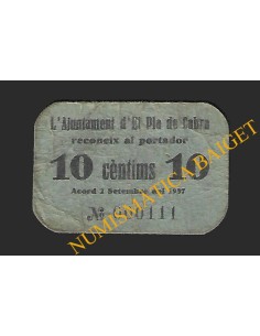 PLA DE CABRA (Tarragona), 10 cèntims 2 de setembre del 1937