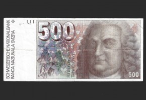SUIZA,1976. 500 FRANCOS