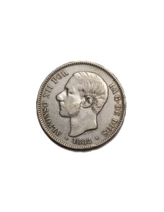 ALFONSO XII 5 Pesetas 1882 * 18-81