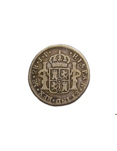 CARLOS IV, 1807. 2 Reales Lima-J.P. 2
