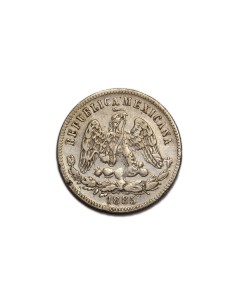 MEXICO 1885,  25 Centavos, Zacatecas