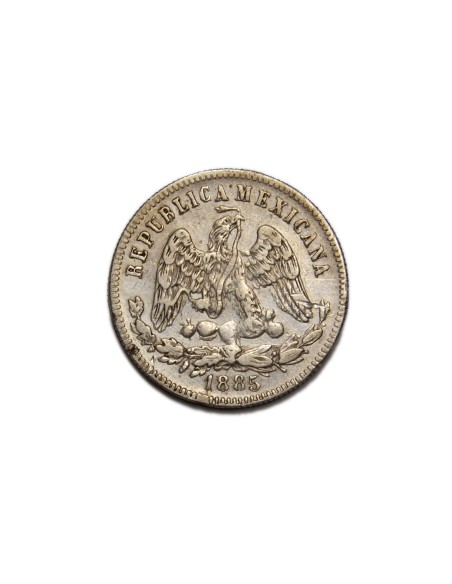 MEXICO 1885,  25 Centavos, Zacatecas
