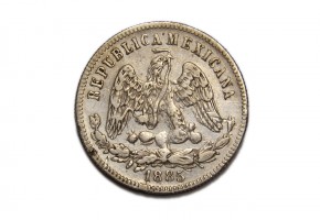 MEXICO 1885,  25 Centavos, Zacatecas