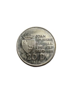 ANDORRA 1988,  20 DINERS 2