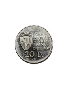 ANDORRA 1989,  20 DINERS 2