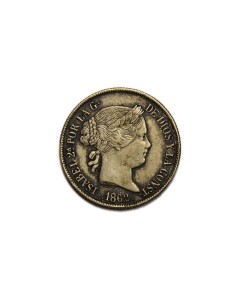 ISABEL II. 4 Reales 1862, Barcelona