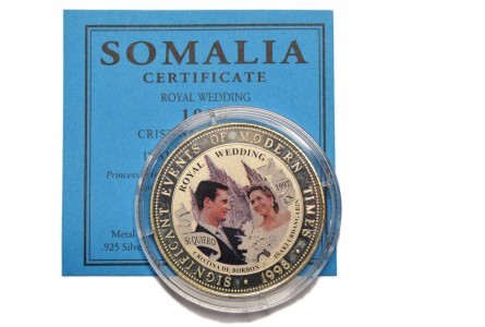 SOMALIA 1998, 250 SHILLINGS, BODA REAL : CRISTINA DE BORBON Y IÑAKI UNDARGARIN