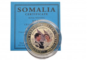 SOMALIA 1998, 250 SHILLINGS, BODA REAL : CRISTINA DE BORBON Y IÑAKI UNDARGARIN