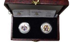 SOMALIA 2003, 250 SHILLINGS, 2 MONEDAS FELIPE Y LETICIA