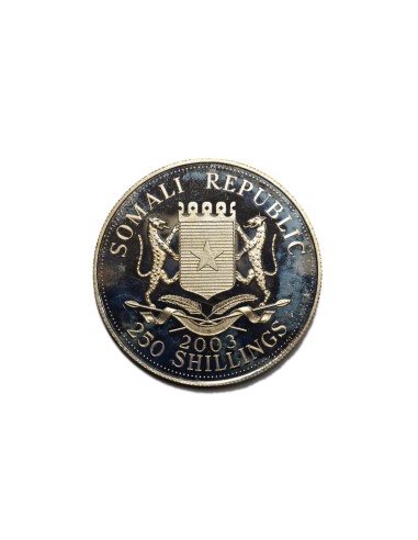 SOMALIA 2003, 250 SHILLINGS, 2 MONEDAS FELIPE Y LETICIA