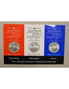 ESTADOS UNIDOS (USA) 1983, SET DOLARES COMPLETO 