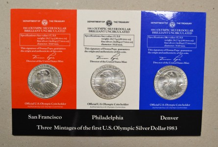 ESTADOS UNIDOS (USA) 1983, SET DOLARES COMPLETO 