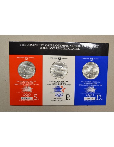 ESTADOS UNIDOS (USA) 1983, SET DOLARES COMPLETO