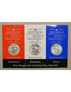 ESTADOS UNIDOS (USA) 1984, SET DOLARES COMPLETO 